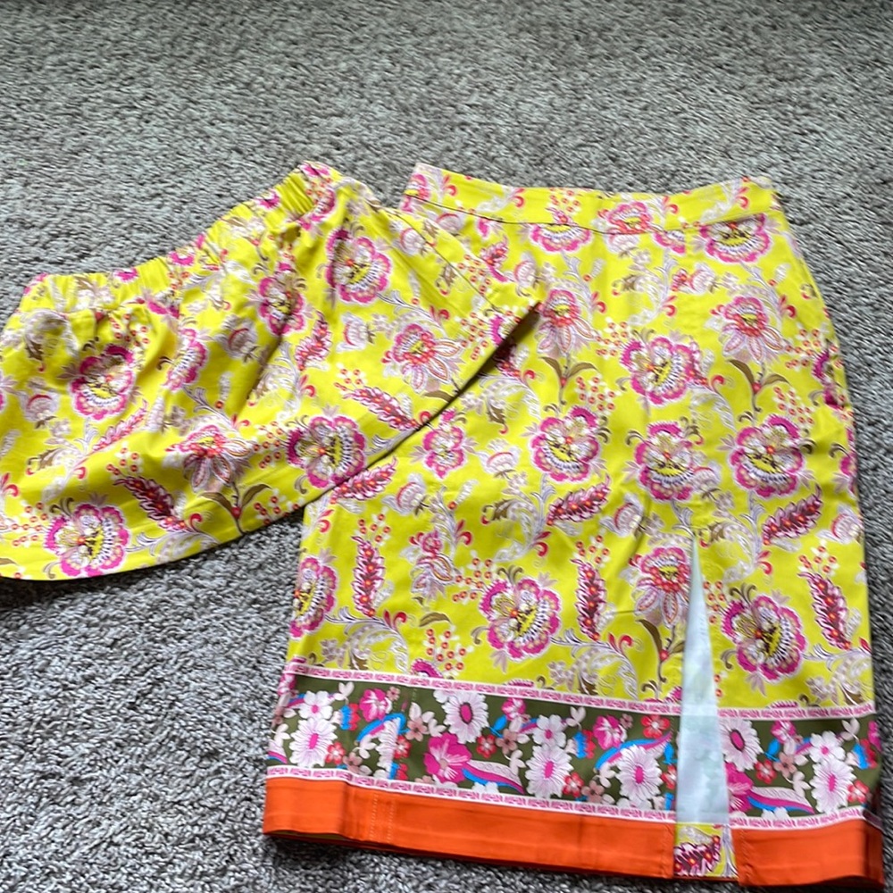NWT Maeve 2 piece crop tube top and skirt set Sz 2